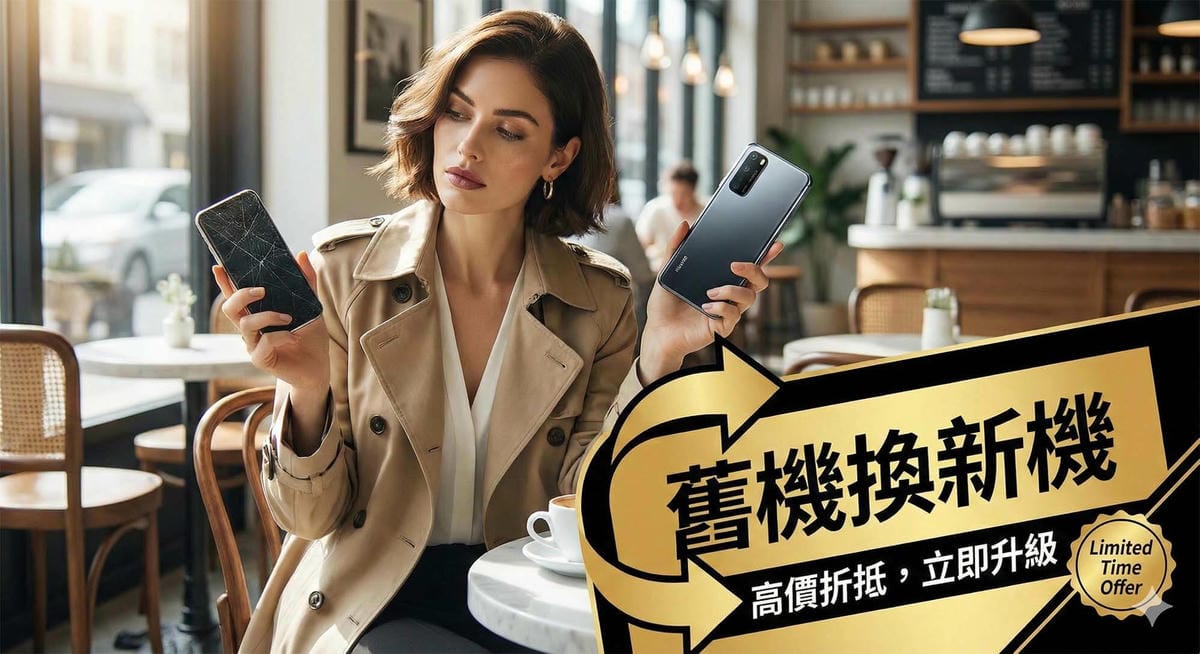 展示極致輕薄的 iPhone 17 Air (Slim)，與一支厚重的舊款手機形成對比，背景是時尚的伸展台光影，象徵設計革命 / Side profile showing the ultra-thin iPhone 17 Air (Slim) contrasting with a bulky old phone, fashion runway lighting background, symbolizing design revolution.